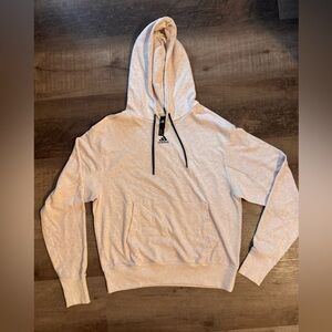adidas Light Heather beige Women's Hooded Pullover Sweatshirt